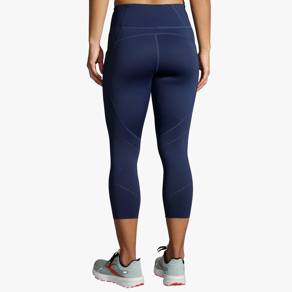 Brooks Spark Capri Navy Blue Women’s Medium - Picture 2 of 11